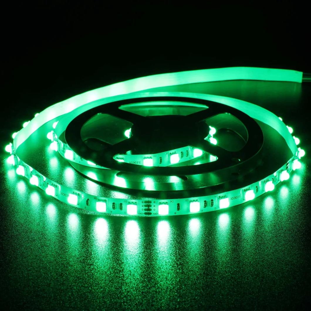 Small angle Strip Light RGB LED Strip SMD5050 60leds/m Ip20 Flexible White RGB lens LED Strip