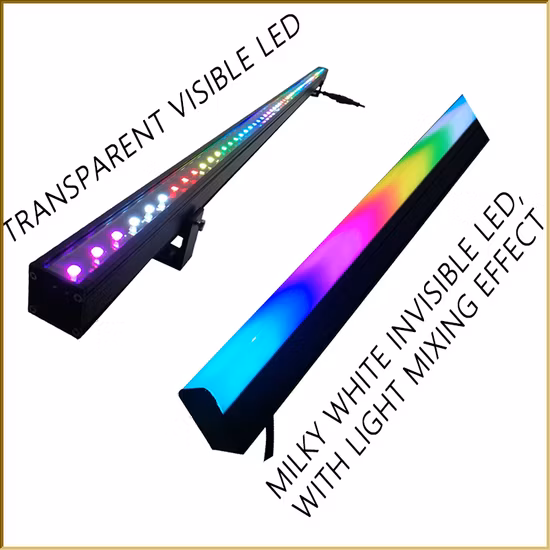 Waterproof 36 LEDs DMX IP67 Flexible Wall Washer RGBW Strip LED Wall DMX RGB Pixel LED Bar