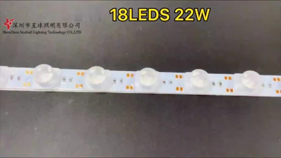 Жесткая светодиодная лента 12 В с линзой SMD3030, 18 светодиодов на метр, светодиодная решётчатая подсветка, модульная лента 3030