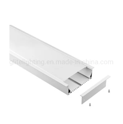 Профиль светодиодной алюминиевой ленты, большой утопленный профиль для линейного освещения алюминиевой светодиодной лентой